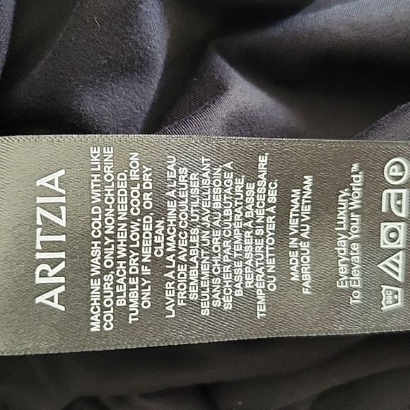 Aritzia Wilfred Black One Piece Bodysuit Long Sleeve Square Neck Medium - Picture 7 of 7